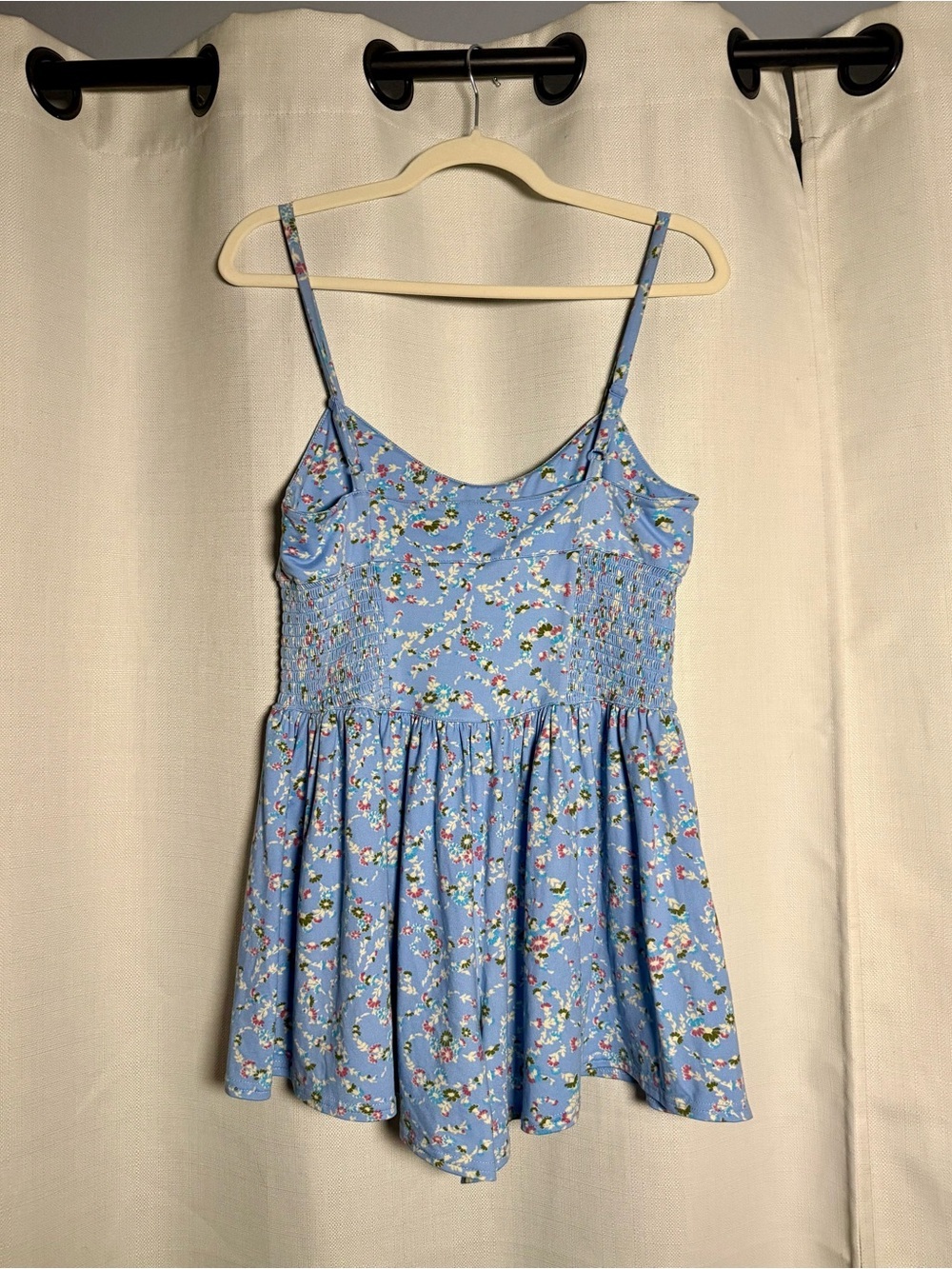 Urban Outfitters Raleigh Blue Floral Romper Size Medium - Picture 5 of 10